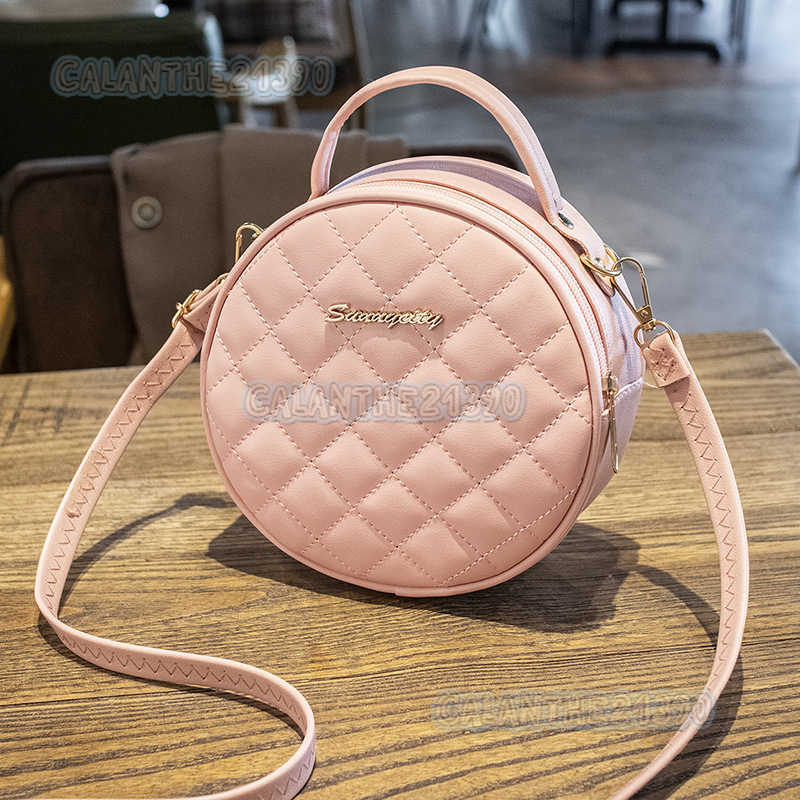 Fashion Womens Bag Summer New Sweet Girl Style Small Round Bag Quilted Embroidery Small Bag Shoulder Bag Crossbody Bag H250801