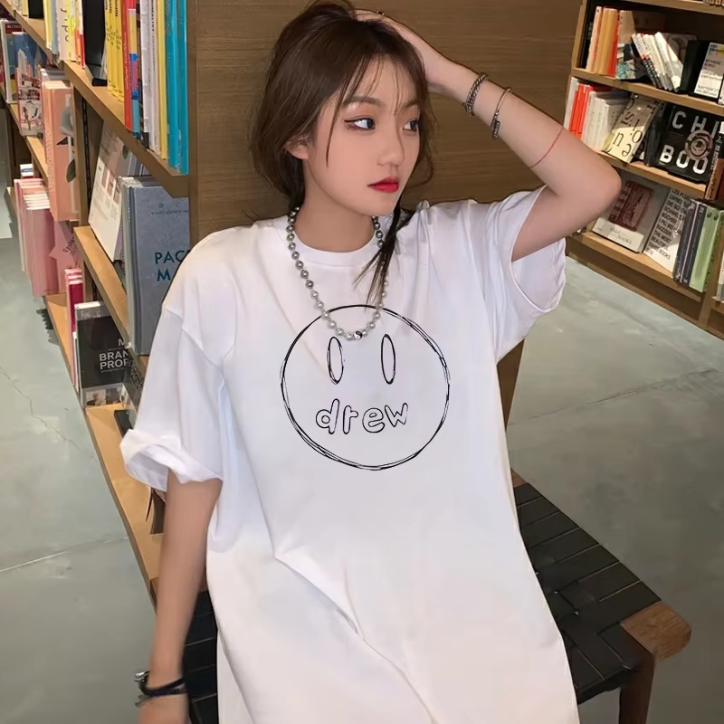 DREW HOUSE New Men's Clothing logo T shirt men's and women's printed loose short sleeve T-shirt