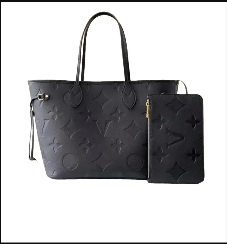 MM size 40156/M40995 Luxury designer bag 2pcs Set Women Cross body Embossed Flower Handbag Shoulder Bags Composite Lady Clutch Tote Bag Female Coin Purse