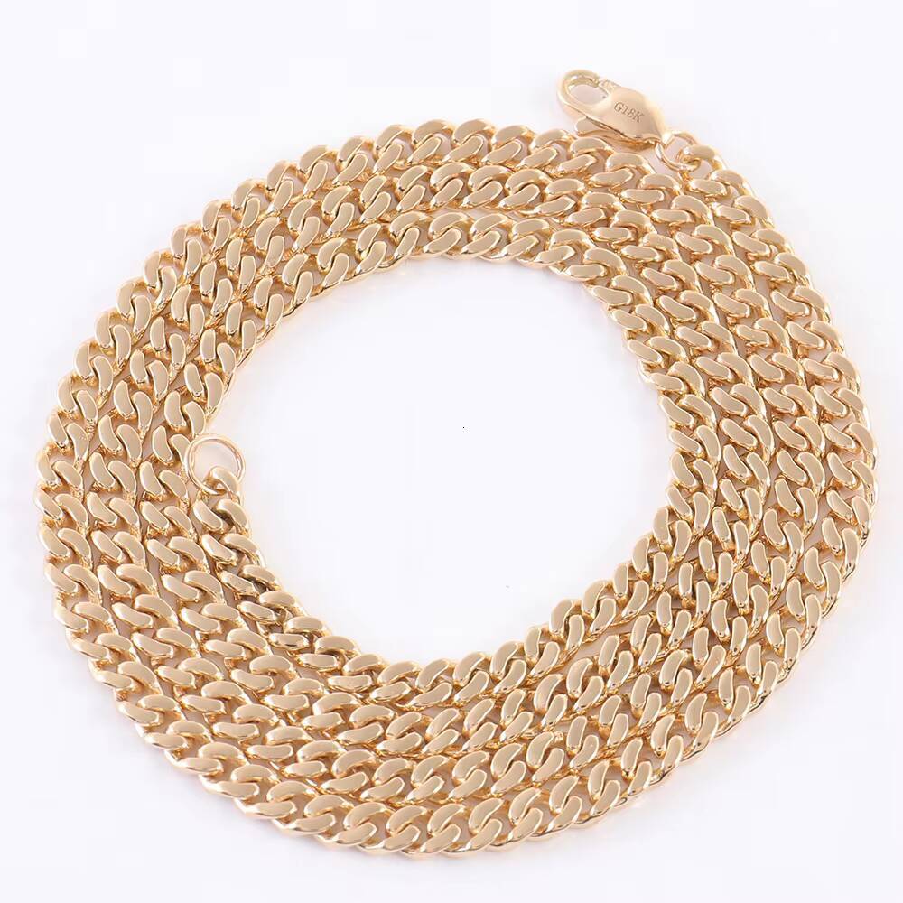 Iced Out Cuban Link Chain 18K 14K 10K Solid Real Gold Hip Hop Miami Cuban Link 20mm 22mm 24mm Necklace Gift for Men