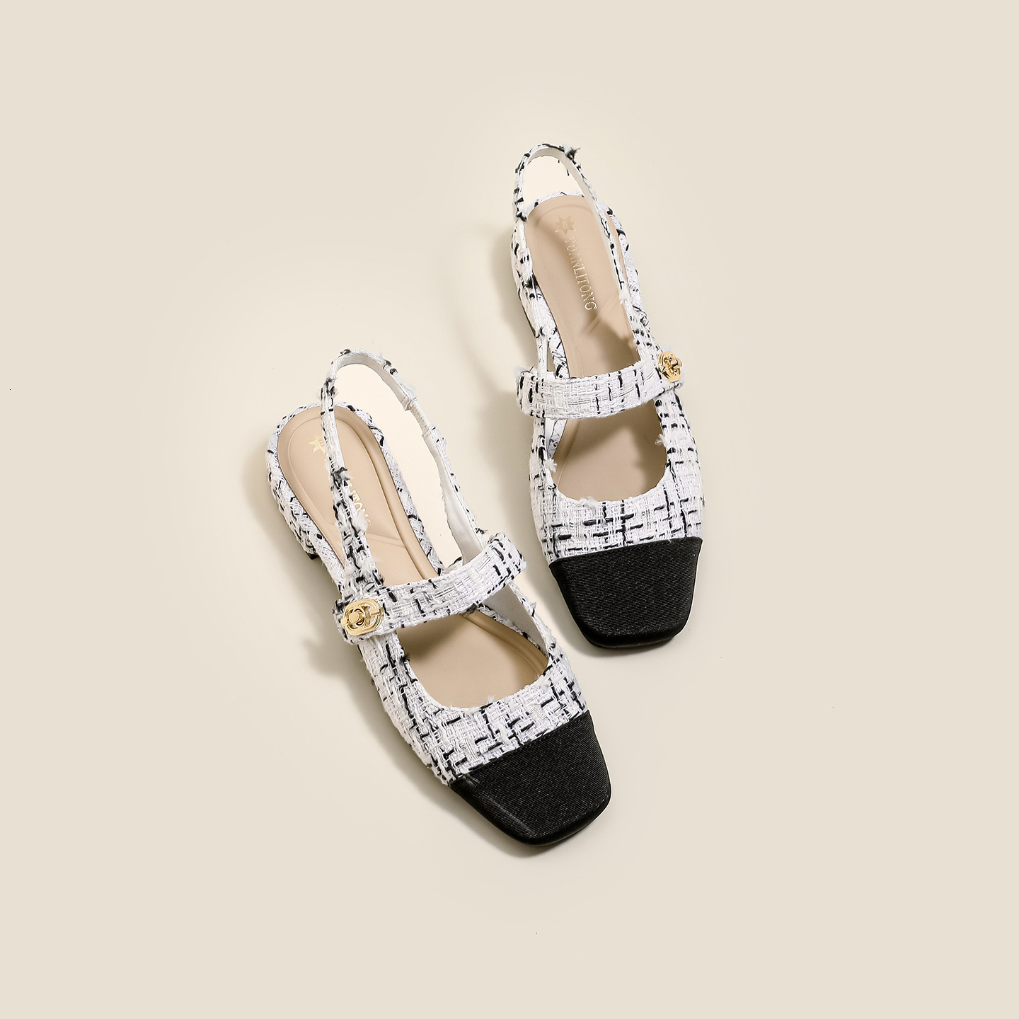 Designer Slippers Outdoor Beach Niche Style Women's Backless Single Shoes 2025 Autumn/summer New High-end Women's Backless Sandals