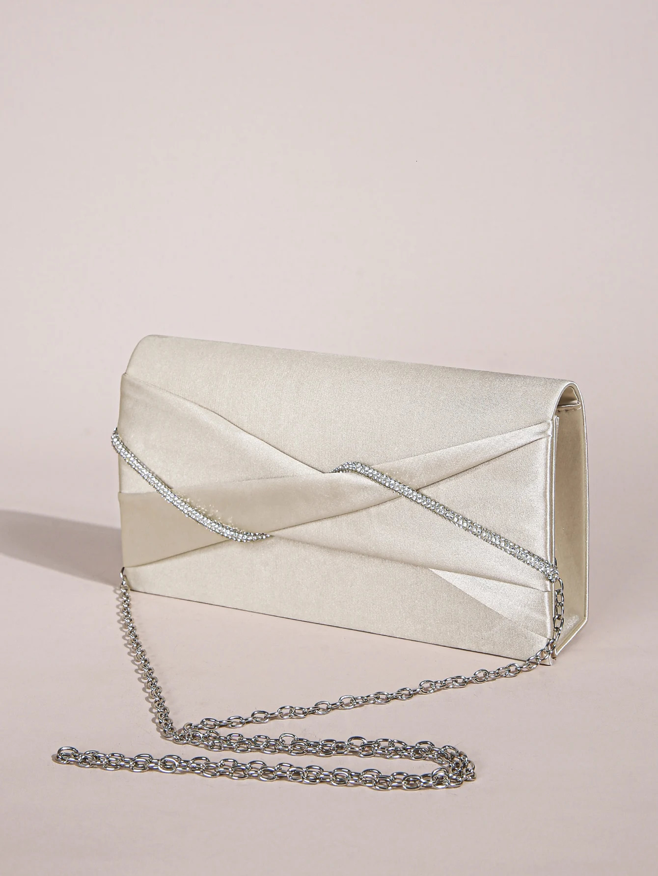 Hand Clutch Bag Evening Clutch Bag For Women Sparkling Crystal Rope Ruched Handbags Glitter Envelope Purse For Party GirlWom 250731