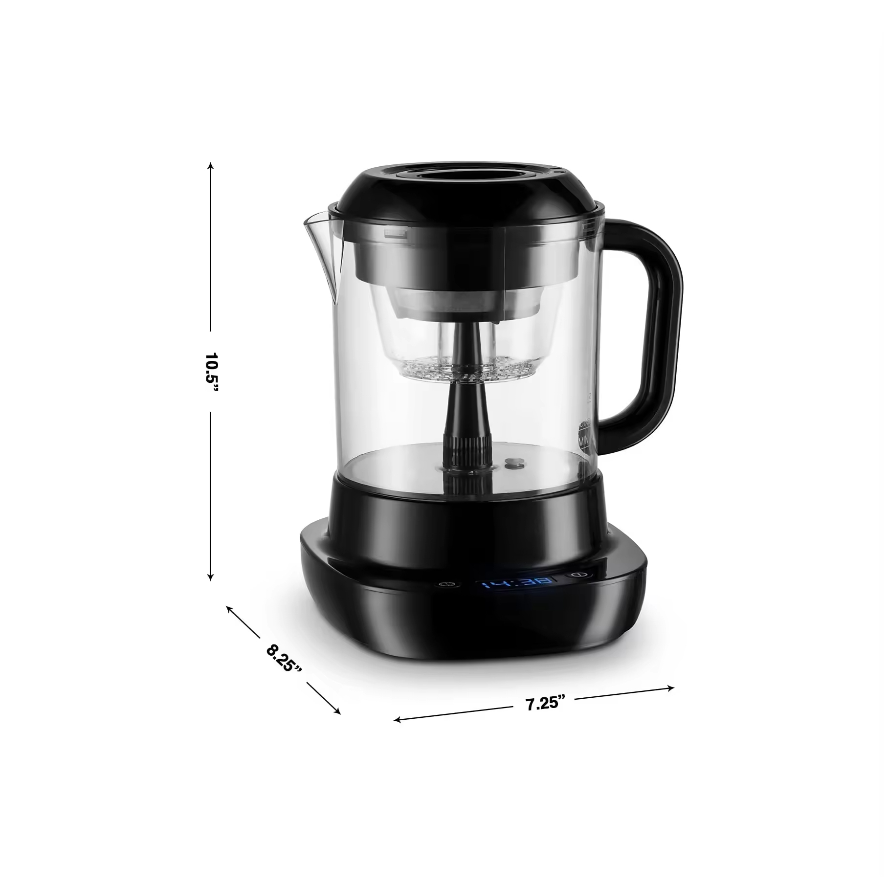 electric cold brew drip coffee maker machine 5W coffee machine for office and house for coffee and tea 2 in 1 750ML 4 modes up to 7 cups