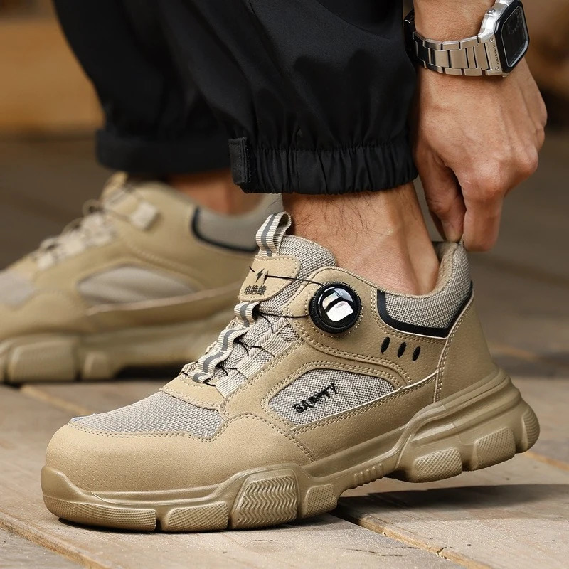 Summer Smart Buckle Labor Insurance Shoes Mens Insulation 10KV Electrical Shoes Anti-piercing and Smashing Safety Shoes 250731