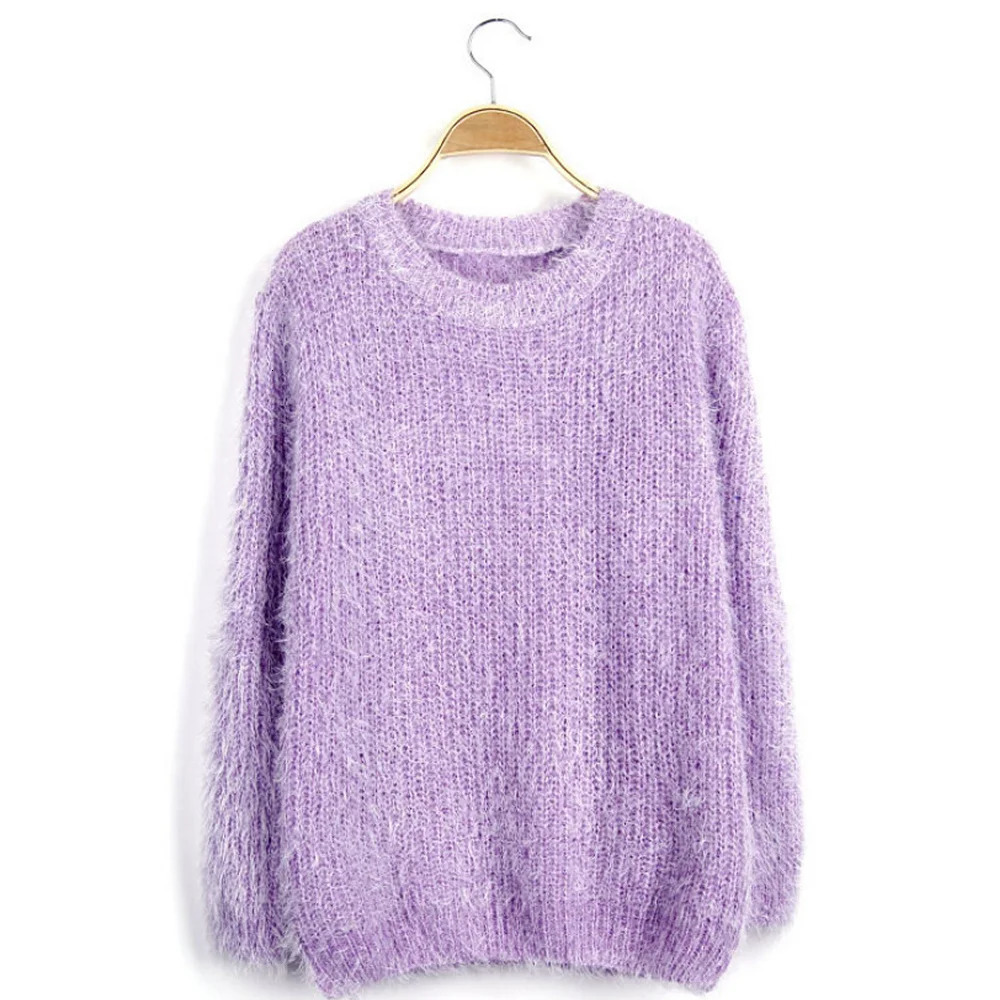 Womens Mohair Sweater Pull Over Winter Outwear Jumper Soft ouc1771 250731