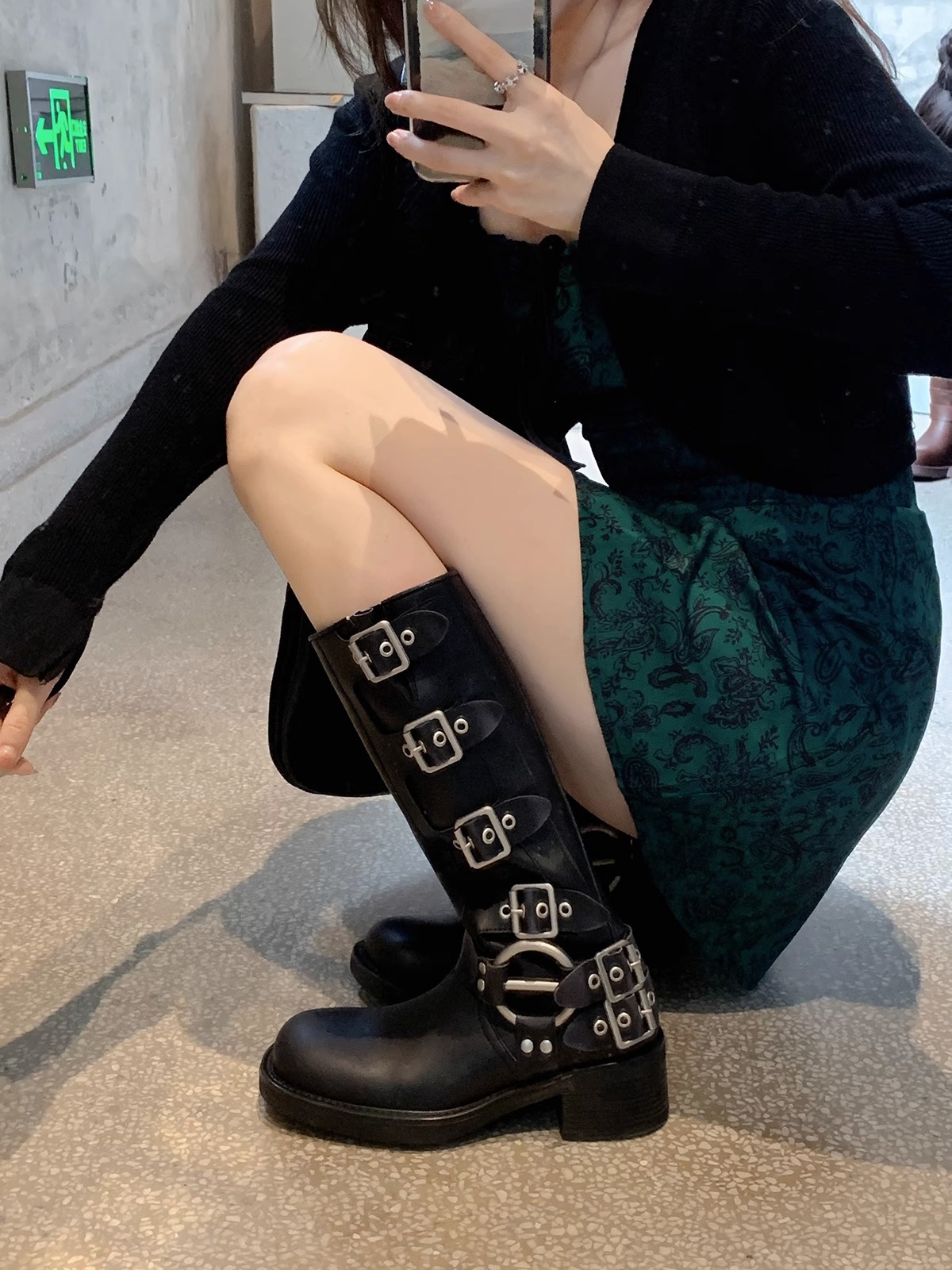 New Free Shipping designer boots for womens boots black brown New Fashionable Mid high Western cowboy boots for female knights