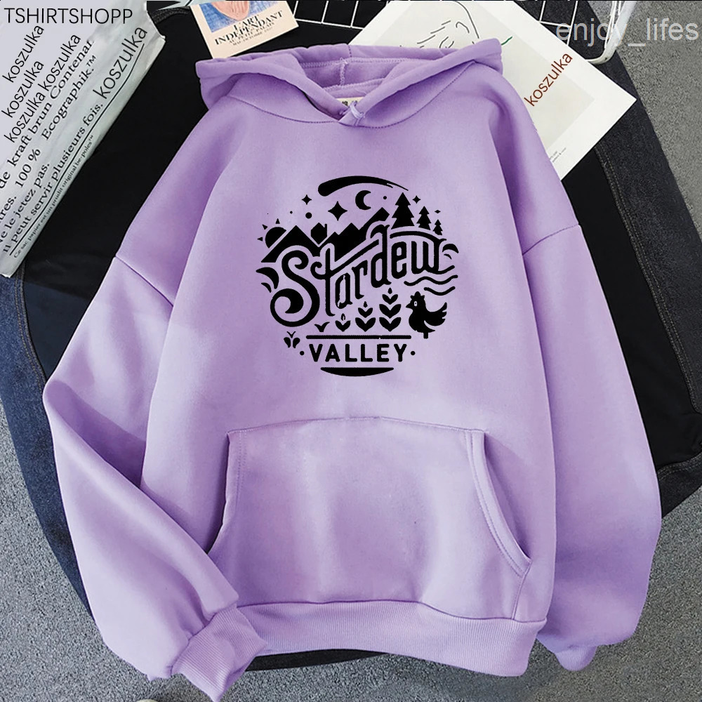 Anime Stardew Valley Hoodie Cartoon Cute Women Harajuku Hoodies Funny Rerto Tops Unisex Kawaii Vintage Sweatshirts Korea Hoody