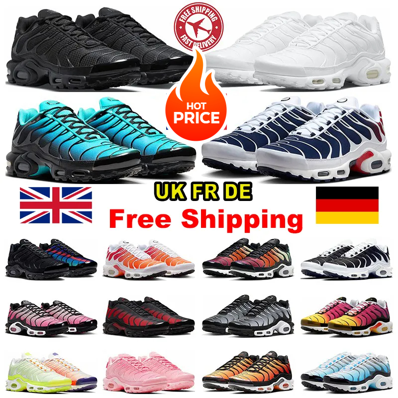 free shipping tns Promo chaussures running shoes for men women tn plus solde route trail trainers Triple Black White Grey Bleu Blanc Rouge Blue Green sports Classic