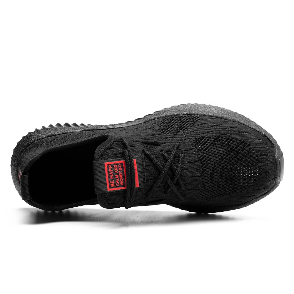 Men Safety Shoes Anti-Smash Steel Toe Shoes Indestructible Lightweight Breathable Sneaker Work Shoes Safety Protective Boots 250731