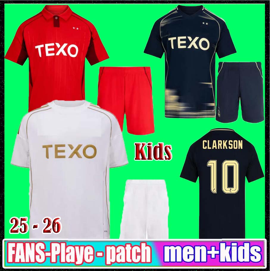 Size S-4XL Aberdeen FC 25 26 Soccer Jerseys Third home away 2025 CLARKSON Football Shirt Uniforms Men Kids Kits