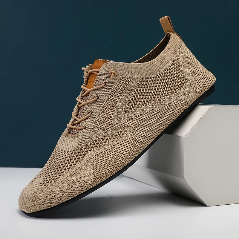 MAEDEF Mens Shoes Mesh Flats Fashion High Quality Walking Shoes Men Breathable Indoor Home Slippers Non Slip Casual Mens Shoes 250731