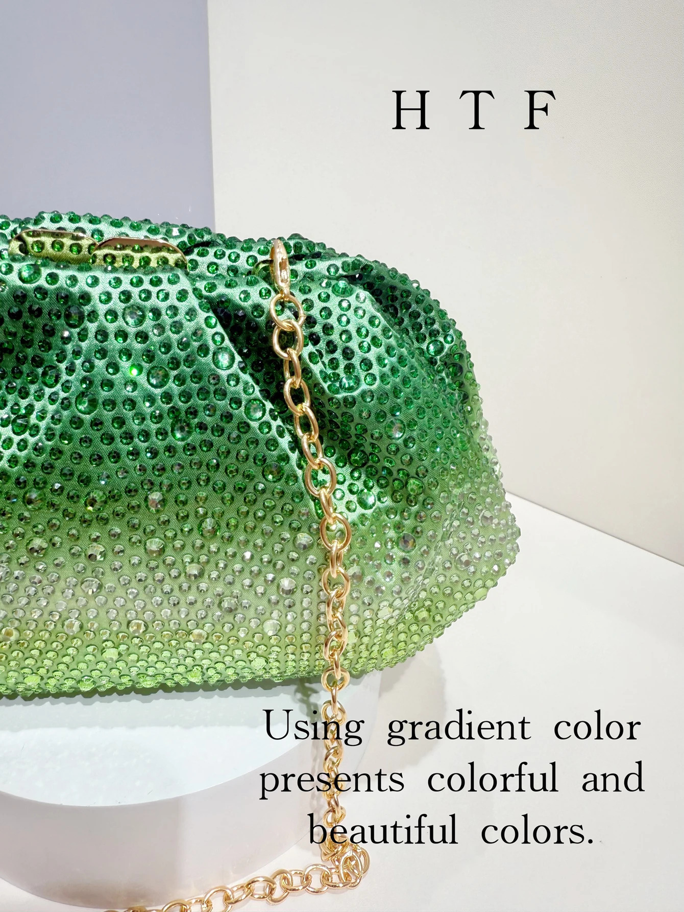 Handle Rhinestones Diamond Evening Clutch Bag Women Handbag Wedding Party Bling Bucket Purse Shoulder Bag Holiday For Lady Bag 250731