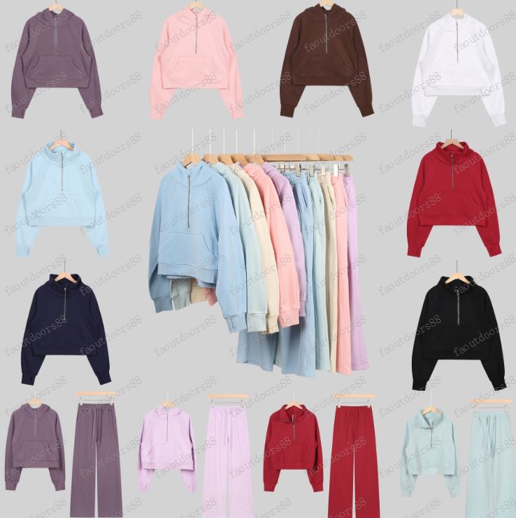 Yoga hoodie winter women hoodies wear half zipper Tracksuits womens all zippers hoodie sweater sports long sleeve zip up sweatshirt Tracksuit Clothing