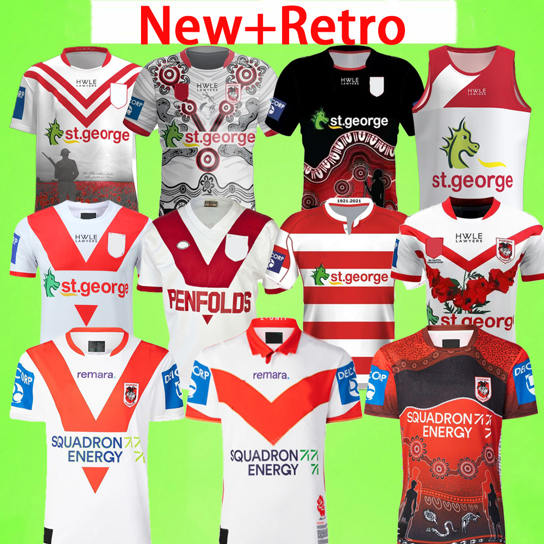 New + Retro 2025 2026 2027 ST. GEORGE Soccer Jerseys ILLAWARRA DRAGONS Vintage football shirt 24 25 26 27 home away RUGBY Training uniform 1997 1999 1992 1995 1998 Classic