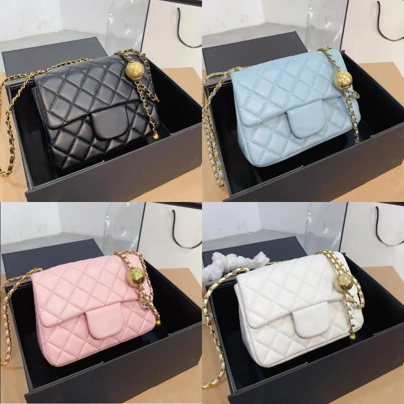 Shoulder Bags CF Bag CC Designer Mini Flap Chain Strap Cross Body Handbag With Gold Ball Women Fashion Purse Classic Style Crossbody