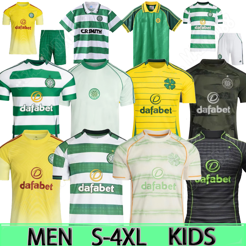 Celts 2025 26 Home Away EDOUARD Celticfc Jerseys 24 25 26 men kids sets kit IDAH KYOGO MCGREGOR SCHMEICHEL irish celticfootball jerseys Irish Retro 3XL 4XL