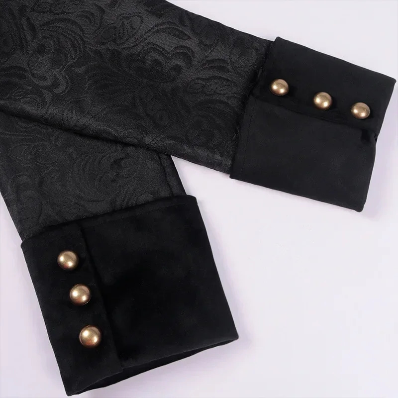 Vintage Overcoat Lapel Collar Long Trench Men Frock Coat Gothic Punk Uniform Victorian Costume Peacoat Tailcoat Jacket For Adult 250729