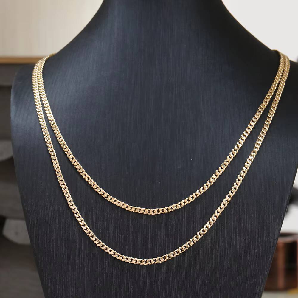 Iced Out Cuban Link Chain 18K 14K 10K Solid Real Gold Hip Hop Miami Cuban Link 20mm 22mm 24mm Necklace Gift for Men