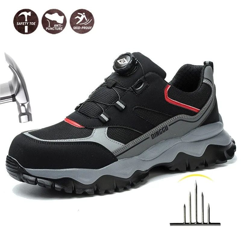 Steel Toe Lightweight Indestructible Safety Shoes Slip Resistant Security Protective Shoes Protection Safety Shoes for Men 250731