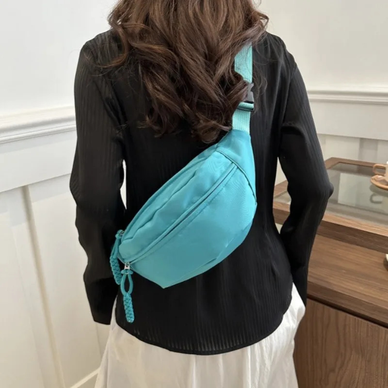 Half Moon Waist Bags Waterproof Oxford Cloth Running Belt Bags Large Capacity Fashion Womens Chest Bag Crossbody Bag 250731