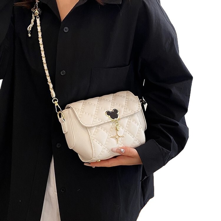New Diamond Grid Women's Small Square Bag Free Shipping Designer Luxurious And Simple Single Shoulder Crossbody Bag Urban Simple Flip Cover Handb