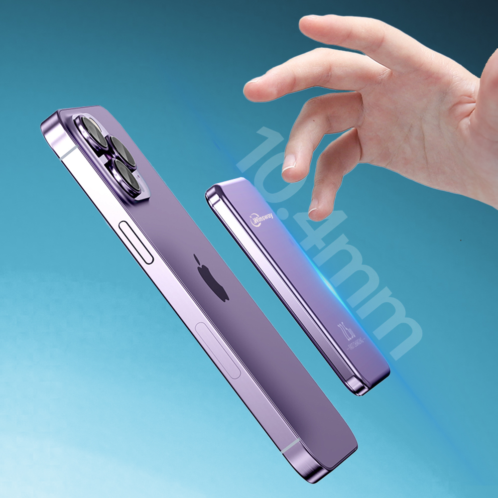 Winsway 5000mAh Ultra-Thin Magnetic Power Bank, 0.3-inch Mini Portable, 20W Fast Charging, Includes USB-C Charging Cable, Magnetic Stability