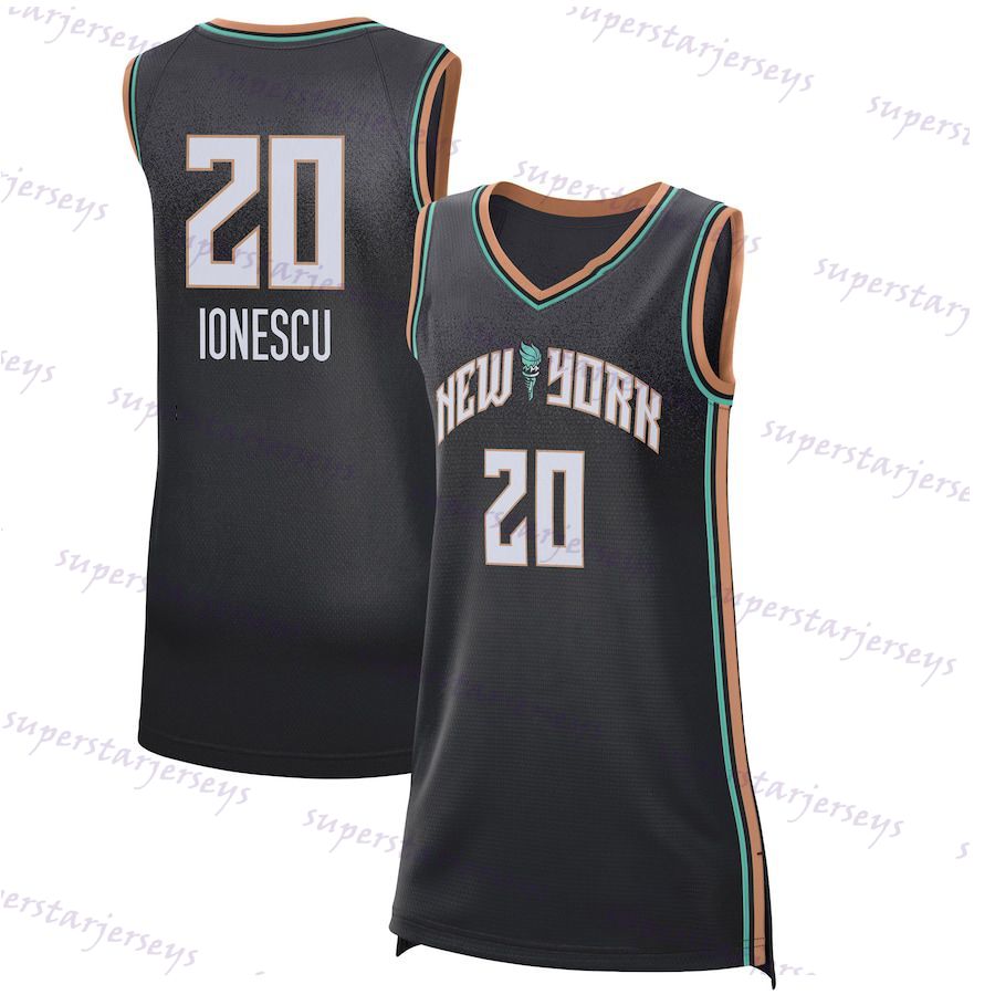 20 Sabrina Ionescu New Women Basketball York Liberty Jersey 30 Breanna Stewart 35 Jonquel Jones 23 MaRine Johannes 22 Courtney Vandersloot XS-4XL Men 