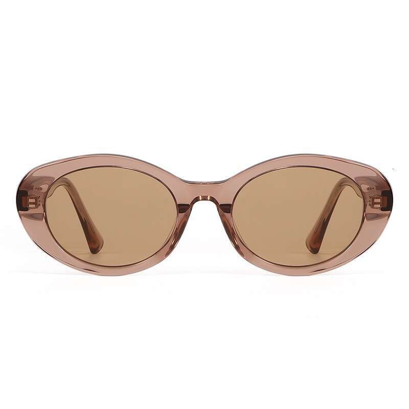 DHsunglasses Oval Sunglasses for Women UV400 Protection, Face-Slimming Design, Premium Acetate Frame (Three colors)