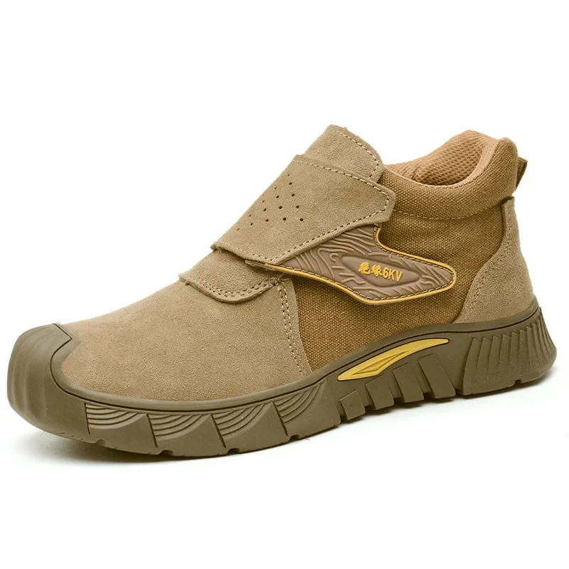 Labor Insurance Shoes Mens Electric Welding Anti-scalding Insulation Anti-smashing Anti-piercing Construction Site Safety Shoes 250731
