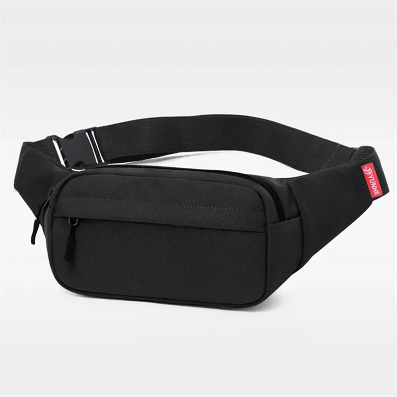 1PCS Mens and Womens Models Waist Bag Fashion Crossbody Bags Sports Cell Phone Bags Solid Color Large Capacity Chest Bag 250731