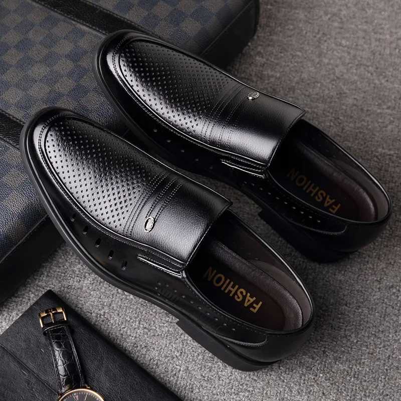 Mens Slip- Formal Shoes Wear-resistant N-Slip Smart Casual Shoes For Business XJ250801
