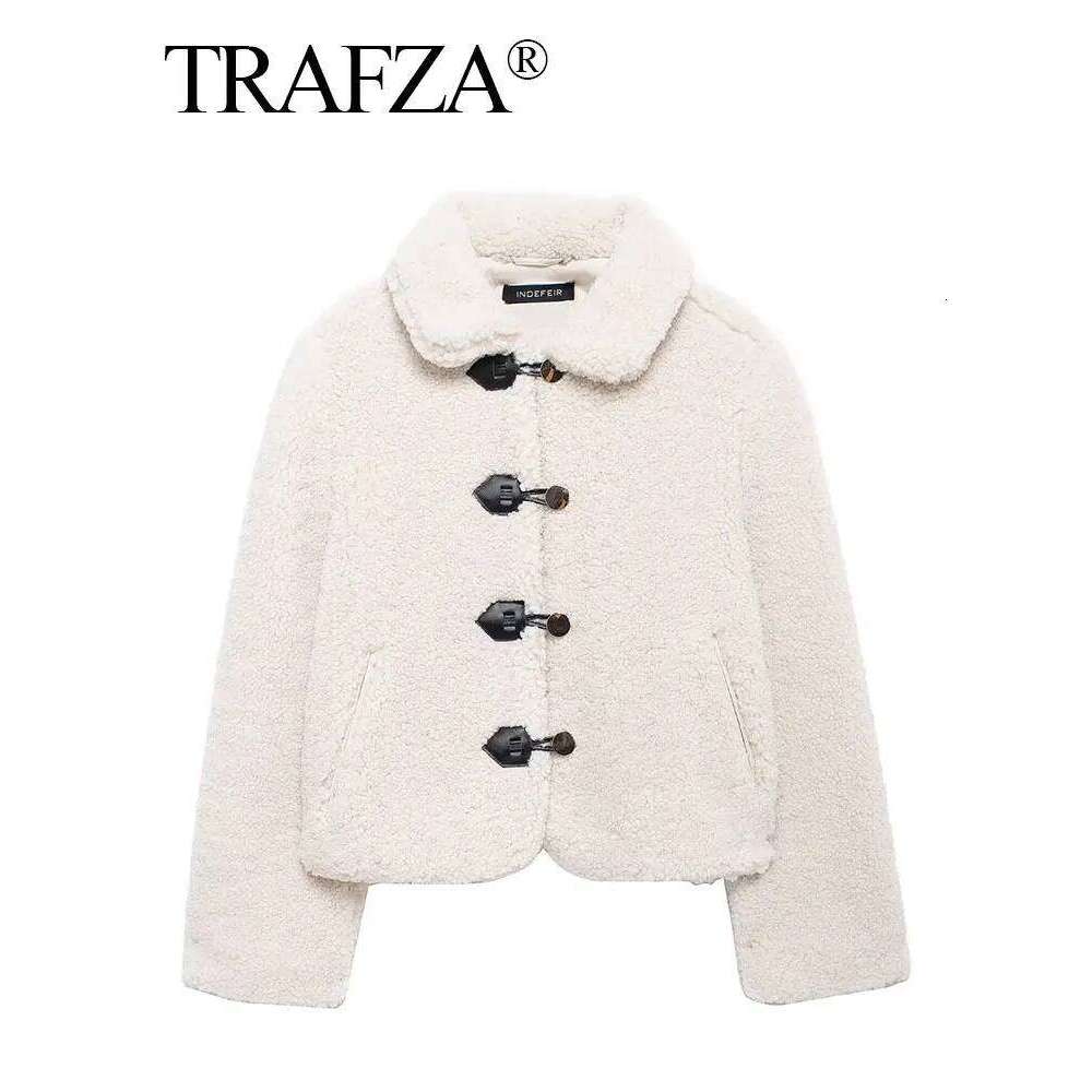 hoodie hoodie Woman Winter Coat Fleece Solid Lapel Single Breasted Short Cardigan Top Female Wild Outerwear Streetwear Women's Jacket jacket jack