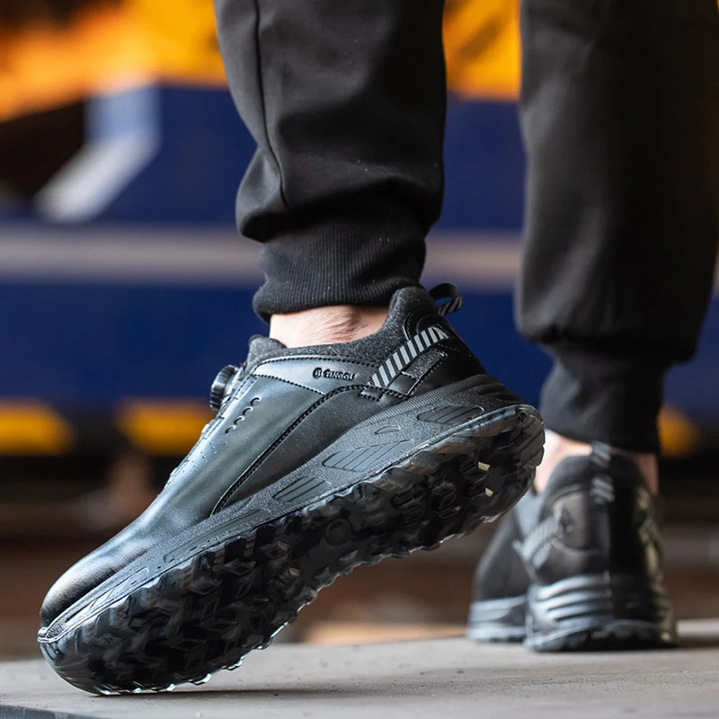 Indestructible Shoes Men Safety Work Shoes Steel Toe Cap Puncture-Proof Boots Construction Breathable Protective Sneakers 250731