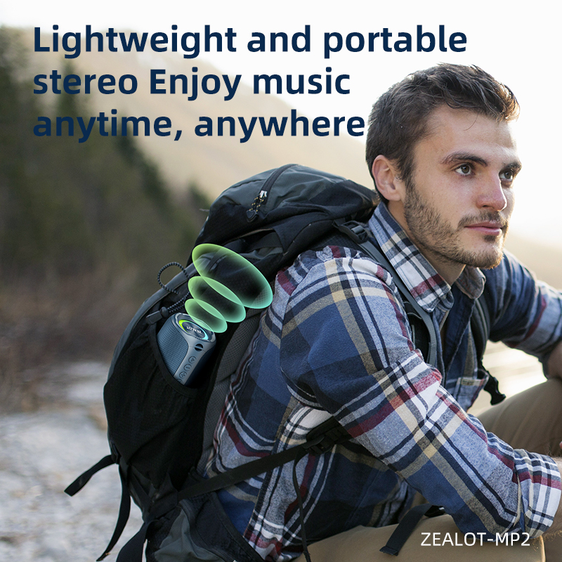 MP2 Outdoor Portable & Home Bluetooth Speaker Multi-Functional IPX5 Waterproof Bluetooth Speaker For Indoor/Outdoor Use.