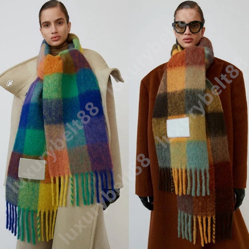 Designer Scarf For Women Designer Scarf Brand Cashmere Winter Scarf Scarves Blanket Women Type Colour Chequered Tassel Imitated Size 210*38cm