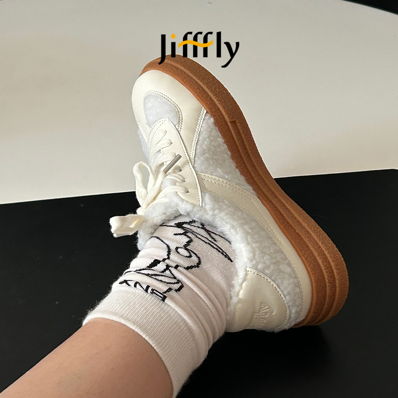 Jifffly Men's Shoes 2025 Winter Thickened New Casual Trendy Sports Sneakers Unisex Versatile Canvas designer shoes