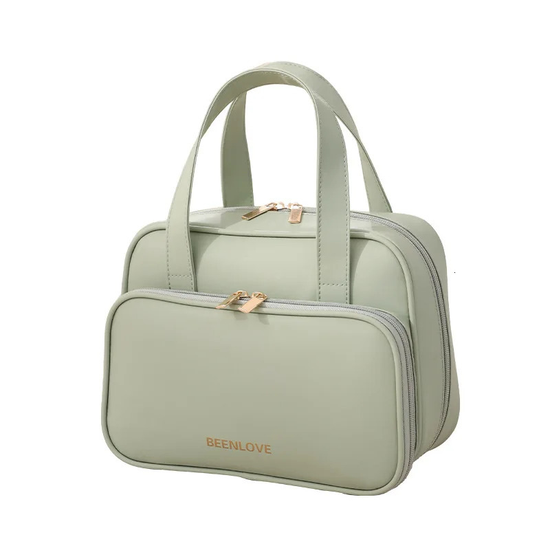 Portable Makeup Bag For Women Large Capacity Cosmetic Bag Makeup Storage Organizer Waterproof PU Toiletry Clutch for Travel 250731