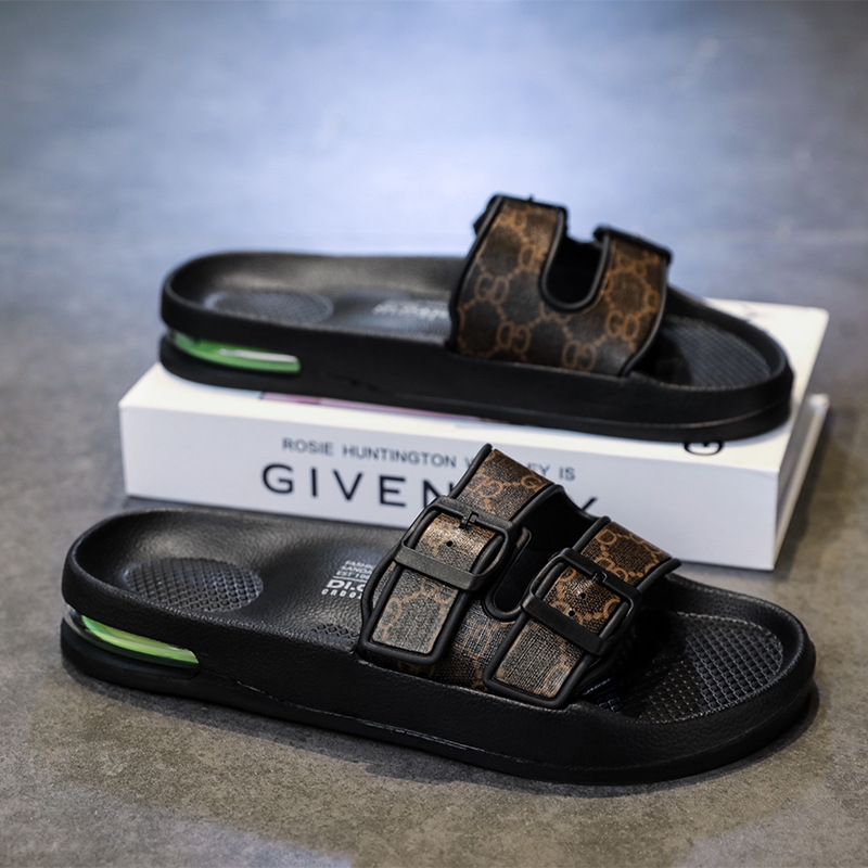 Free shipping designer slippers for men, summer outerwear, anti-slip thick-soled casual flip-flops, Birken oversized sports sandals