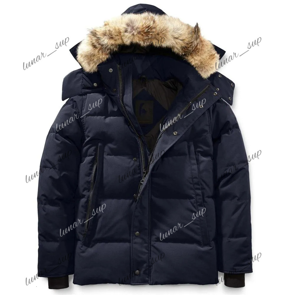 Canda Gose Jacket Desiner Coat Jacket Man Winter Jacket Woman 29S Wolf Fur Collar Medium Lenth Winter New Style Clothes Thick Hih-End Duck Downs Mens GFS