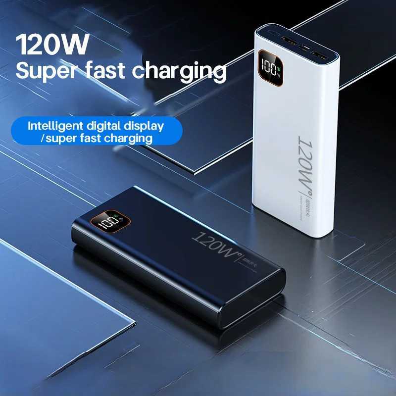 NEW 120W High Capacity Power Bank 50000mAh Fast Charging Powerbank Portable Battery Charger For Android S250801