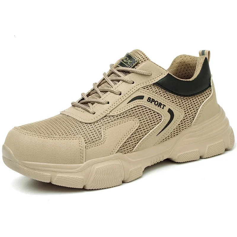 Breathable Mens Safety Shoes Summer Work Sneakers Puncture Proof Composite Toe Insulating Protective Work Shoes 250731