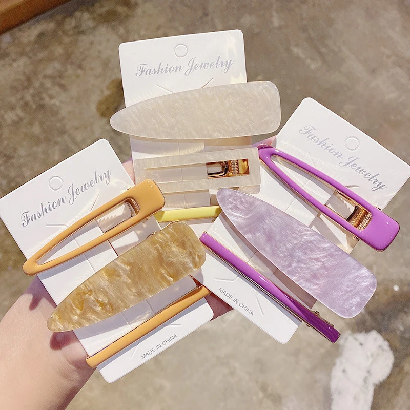 Fashion 3pcs/set Hairpins Side Clip Women Girls Hair Jewelry Trendy Geometric Hair Clip Barrettes Hair Accessories Gift 250730