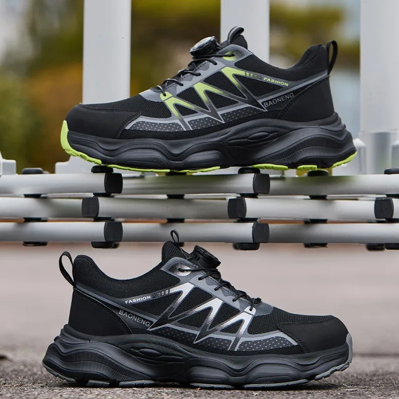 Anti Puncture Safety Shoes Steel Toe Anti Smash Lightweight Durable Slip Resistant Work Boots for Men Construction Industrial 250731