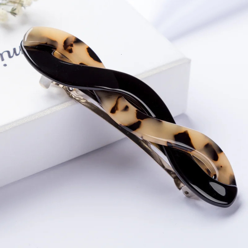 1pcs 9cm Twist French Hair Clips for Girls and Women Barrettes Hair Claw for Rolled Up Hairstyle Fashion Stylish Headwear 250730