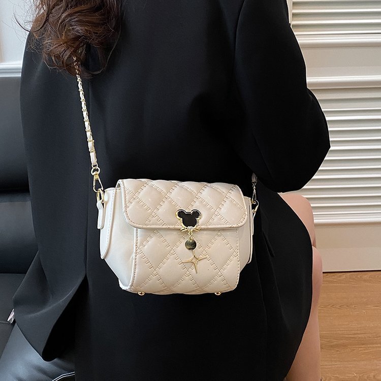 New Diamond Grid Women's Small Square Bag Free Shipping Designer Luxurious And Simple Single Shoulder Crossbody Bag Urban Simple Flip Cover Handb