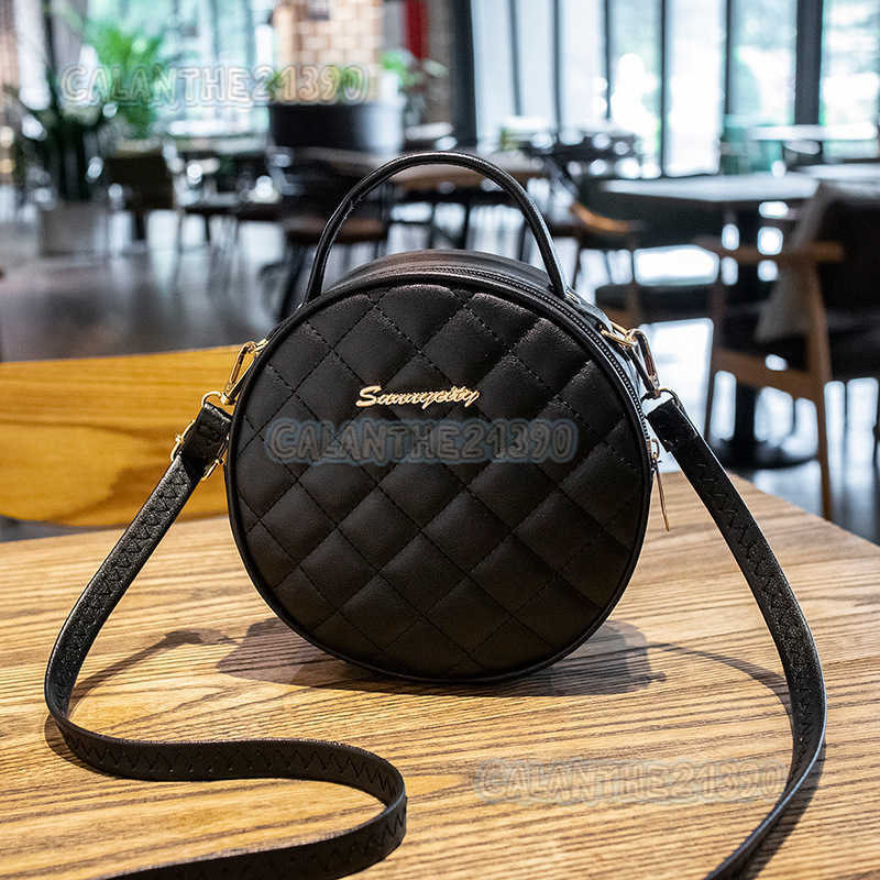 Fashion Womens Bag Summer New Sweet Girl Style Small Round Bag Quilted Embroidery Small Bag Shoulder Bag Crossbody Bag H250801