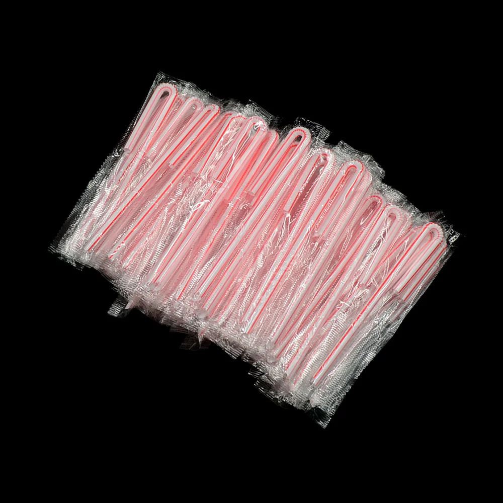 50-500pcs Cusp Straw Chain Package Curved Wrapped Drinking 3.6*150mm PP Thin Straws Milk Tea Drinks Small Straws Smoothies Party 250801