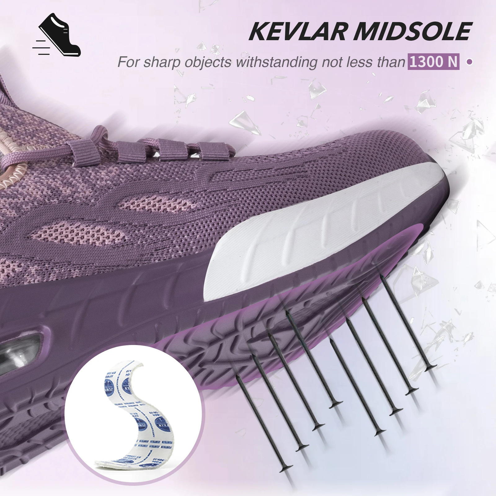 Women Safety Shoes For Work Safety Boots Breathable Steel Toe Puncture Proof Sport Work Sneakers Construction Security Boots 250731