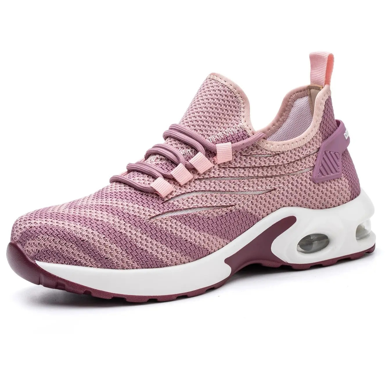 Pink Ladies Steel Toe Safety Shoes Anti Crush Breathable Air Cushioned Womens Work Shoes Fashionable Upgraded 250731