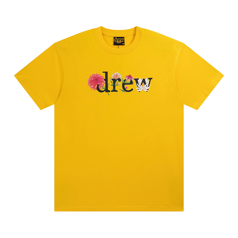 DREW HOUSE Hot Sale Mens Clothing letter print logo T shirt printed loose short sleeve T-shirt
